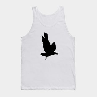 Flying hawk silhouette Tank Top